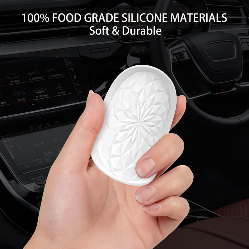 ME.FAN Car Cup Coaster [4 Pack] Silicone Car Coasters/Cup Mats