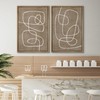 SIGNWIN Framed Canvas Print Wall Art Set Geometric Mid-Century Spiral