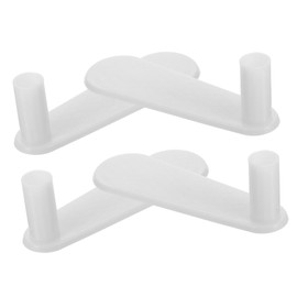 Hohopeti 4pcs Bed Net Rod Foot Presser Brackets Practical Nonskid Bed Netting Support for and Easy to Use Poles Presser Feet with Base