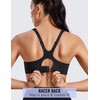 Syrokan women's high impact sports bra, racer back, with strap,