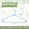 Jetec 120 Pcs Plastic Clothes Hangers Bulk Heavy Duty Hangers