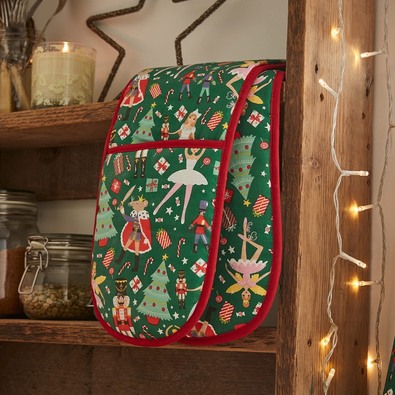 Ulster Weavers Double Oven Glove - Nutcracker - Christmas (100%
