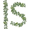 2 Pack Natural-Looking Eucalyptus Garland 5.9 Ft Artificial Eucalyptus Leaves