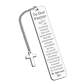Pastor Appreciation Gifts, Bookmark for Priest Book, Baptism Gifts for Her Him, Religious Scripture Gift, Christian Bookmark, Birthday Christmas Gift, Religious Church Pastoral
