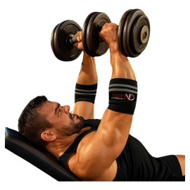 Par Coderas Venda Elastica Codo Gym Crossfit Pesas Lesiones