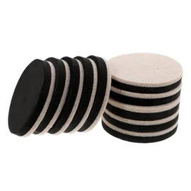 LALAFINA 10pcs Non Slip Felt Chair Pads for Hardwood Floors Round Furniture Floor Protectors Beige Durable Firm Stylish Cushioning for Safe Home Use
