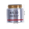 NOLITOY Microscope Lens Magnification Objective Lens for Clear Imaging Microscopy