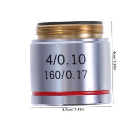 NOLITOY Microscope Lens Magnification Objective Lens for Clear Imaging Microscopy Design Easy Installation High Definition Performance