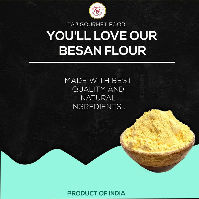 TAJ Besan Flour 2-Pounds | Chick Pea | Gram Flour
