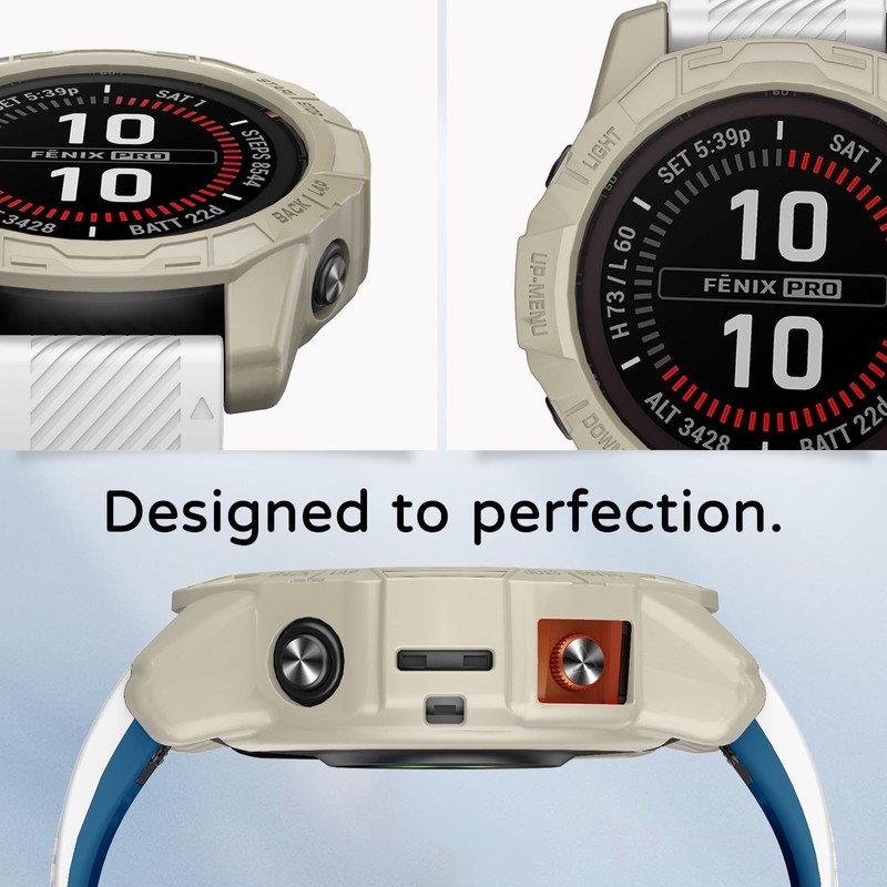 MYSNBKN Case Compatible with Garmin Epix Pro 51mm/Fenix 7X Pro/Fenix