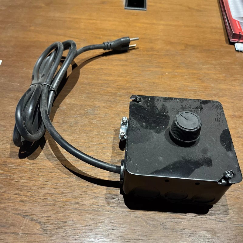 Leisure Line coal stove power vent rheostat box with cords