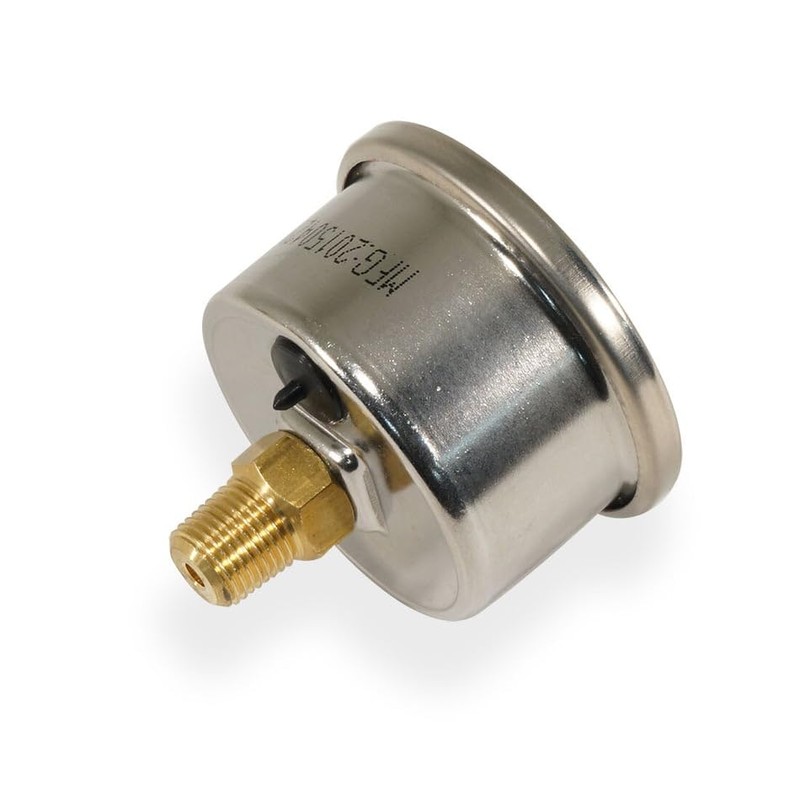 Inline -an to 1/8" NPT Pressure Gauge | 0-100 PSI