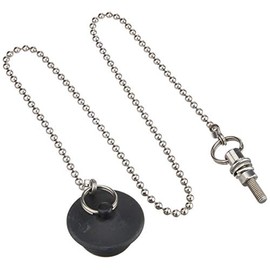 LIXIL INAX PBF-5G-6 Rubber Stopper with Chain for Bathtubs, Small, Chain Length 25.6 inches (650 mm)