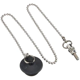 LIXIL INAX PBF-5G-6 Rubber Stopper with Chain for Bathtubs, Small, Chain Length 25.6 inches (650 mm)