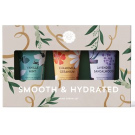 Woolzies Smooth & Hydrated Hand Cream Shea Butter Lotion Set of 3 | plant-based formula | Includes Vanilla Mint, Chamomile Geranium & Lavender Sandalwood | 3.3 fl oz
