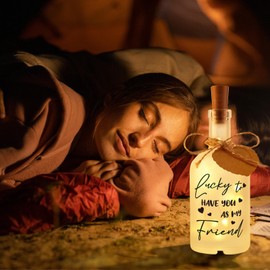 Friendship Gifts for Women, Best Friend Birthday Gifts, Birthday Gifts for Women Friend, Best Friend, Bestie, Soul Sister, Friend Gifts for Thanksgiving Christmas, Friendship Bottle Night Light