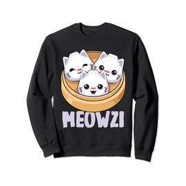 Meowzi Dumpling Cat Cute Dim Sum Kawaii Cats Baozi Sweatshirt