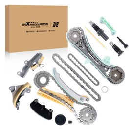 maXpeedingrods 17PCS Engine Timing Chain Kit W/Tensioner Guide SOHC V6 4.0L for Ford Mercury Mazda Explorer 97-09 Ranger 01-09 Mountaineer 98-09 Mustang 05-09 B4000 01-09 Replaces 9-0398S 76117
