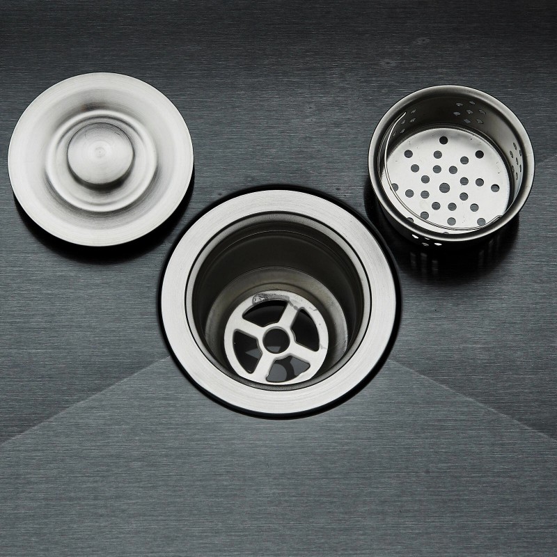 mvmhome Black Kitchen Sink Single Bowl Stainless Steel Sink with