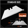 HORUSDY Pack Of 100 Utility Knife Blades, Box Cutter Blades