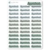 Appointment Planner Stickers / 36 Vinyl Stickers (1”) / Highlighted
