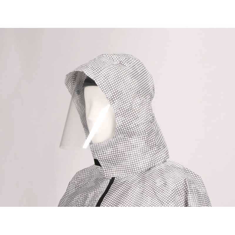 Kajimeiku Face Shield 6553 White Japan F (Free Size), white