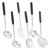 FJNATINH Cooking Utensils Set with Wood Handle, 6 PCS Wok