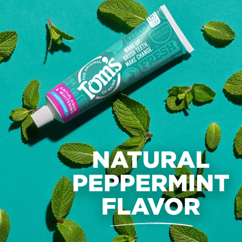 Tom's of Maine Fluoride-Free Antiplaque & Whitening Toothpaste 4.5 oz