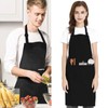 YONEEKSS 2 Pack Kitchen Apron Adjustable Bib Apron with 2
