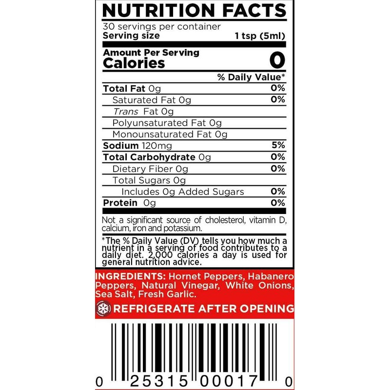 Marie Sharp’s Red Hornet Hot Sauce, 5 oz | Extra