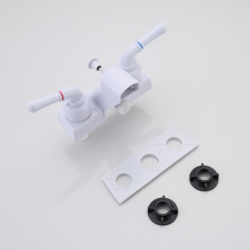 RV Shower Faucet, 4 inch Center-Set Tub/Shower Valve Diverter with