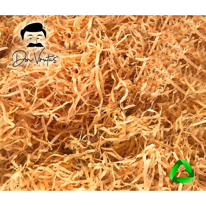 Viruta artesanal decorativa madera natural relleno canastas embalaje compost DON
