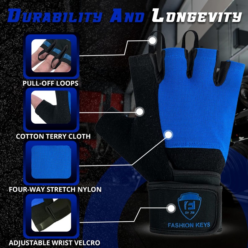 FK by ZM Gym Workout Gloves for Men & Women