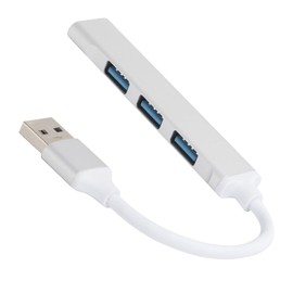 QANYEGN 4 Port USB3.0 Hub, Aluminum Alloy USB Splitter, USB Expander, Ultra-High Speed Splitter Converter with Accessories