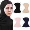 ZUYYON 4 Pcs Muslim Hijab Caps Adjustable Stretchy Modal Turban
