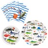 WERNNSAI Fishing Party Supplies - 48PCS Ocean Birthday Party Decorations