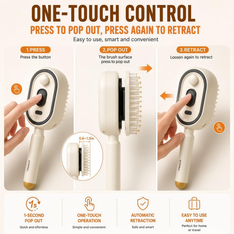 Electric Spray Air Cushion Massage Comb, Hair Brush with Water