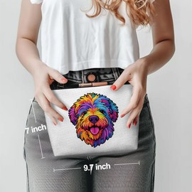 Dachshund Gifts, Cute Dog Mom Gifts for Women Watercolor Dog Gifts Dachshund Makeup Bag Cosmetic Bag Dachshund Gifts for Women Friends Bestie Daughter Teen Coworker Birthday Christmas Graduation