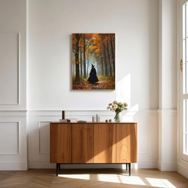 TINDAY Paint by Number Witch Paint by Numbers Kit for Adults Painting by Number for Adults Color Painting Kits for Adult Canvas Painting Home Decor Wall Art 16x20 in