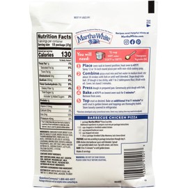 Martha White Pizza Crust Mix, 6.5 Ounce (Pack of 12)