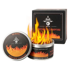 MR MIRYE Portable Smores Fire Pit - 3-5 Hours Burn Time, Mini Fire Pit for Outdoor Camping, Picnics, Backyard & Travel, No Embers, Lightweight Smores Maker with Portable Firepit Bonfire Design