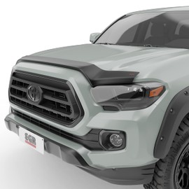 EGR 305085 SuperGuard Hood Guard Bug Deflector Protector, Matte Black Finish, Compatible with Select 2016 to 2023 Toyota Tacoma All Cabs Models