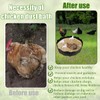 Dust Bath Ring for Chick Bottomless Chicken Coop Cleaner Container