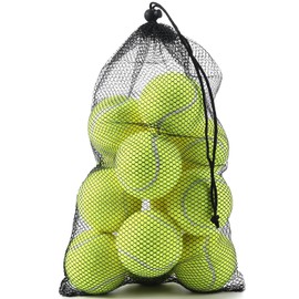 insum Tennis Balls,12-Pack Advanced Training Tennis Balls for Beginner Practice Balls, Pet Dog Tennis Balls with Mesh Bag for Easy Carry