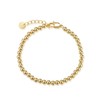 Aoliantty Bracelet, Copper,14K Golden Plated,Bead,7.6 inches(19.3cm)