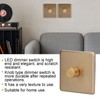 Dimmer Light Switch Stainless Steel Golden Colour Elegant Scratch-Resistant Durable