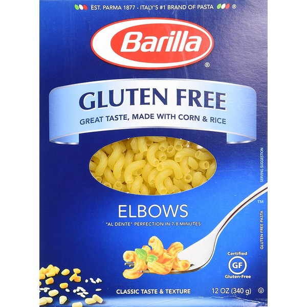 Barilla Gluten Free Elbows 12 Oz (Pack of 3)