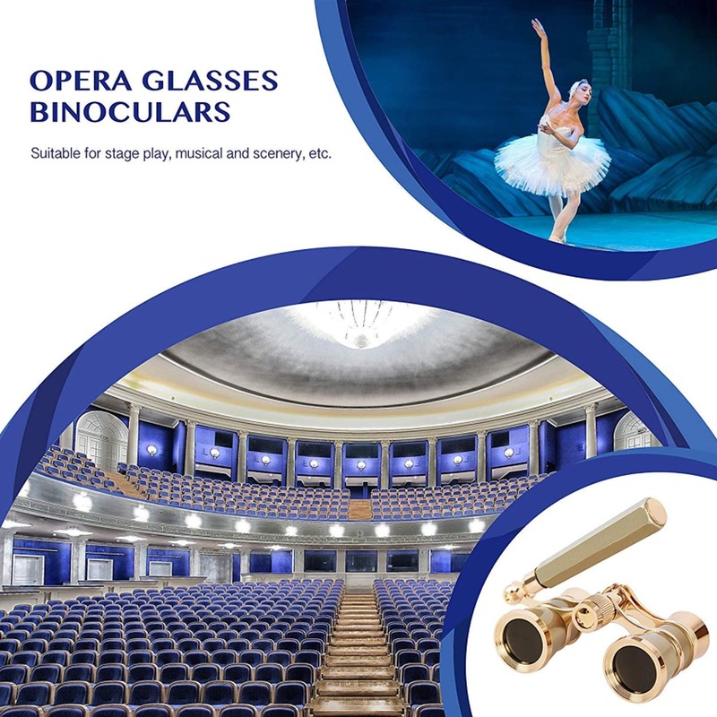 Aroncent Binoculars 3 x 25 Compact Binoculars with Handle Women's