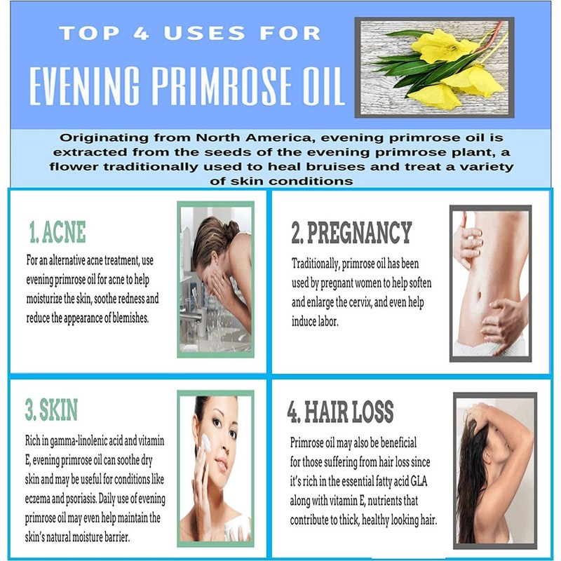 Nutridom Evening Primrose Oil Omega-6 & GLA 500mg 200Softgels