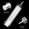 Syringe 150 ml, 2 Pack Syringes Large Plastic Measuring Syringe